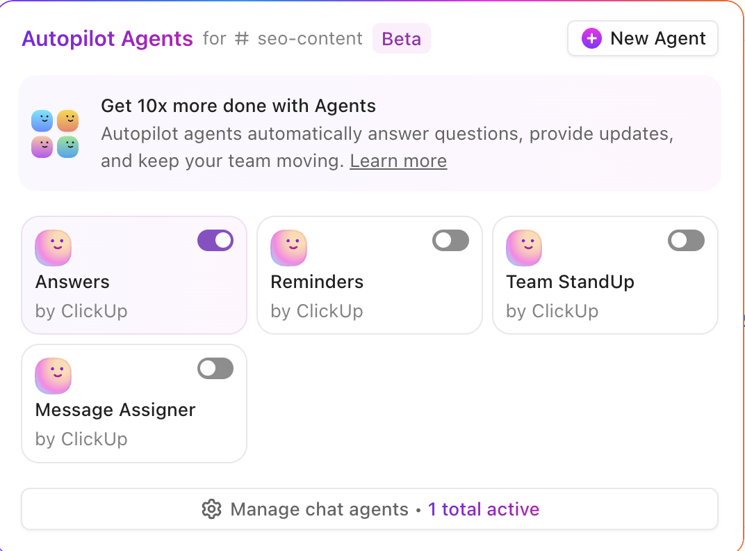 ClickUp Autopilot  Agents : AI Tools for Mac